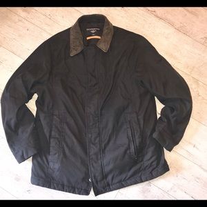 Dockers men’s black zip & snap jacket L